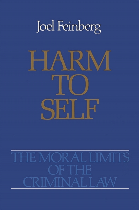 Cover image for book Harm to Self