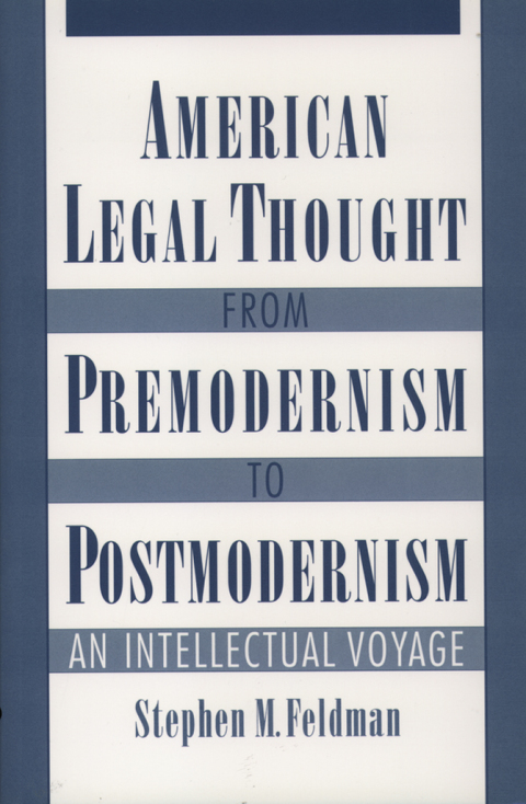 Cover image for book American Legal Thought from Premodernism to Postmodernism