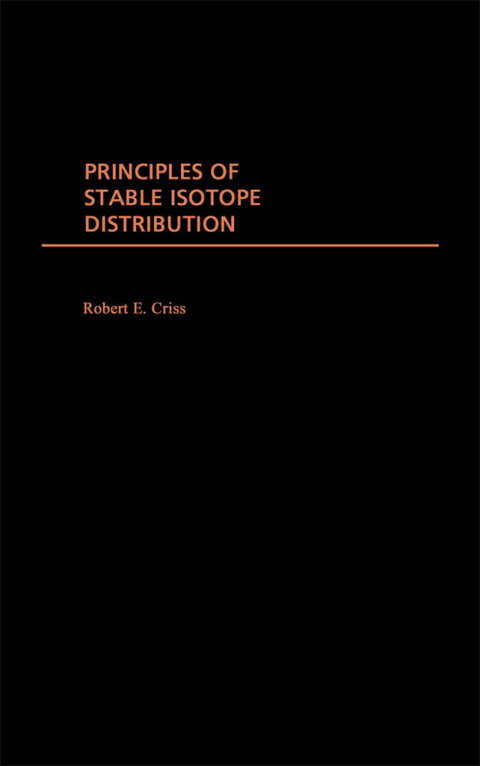 Cover image for book Principles of Stable Isotope Distribution