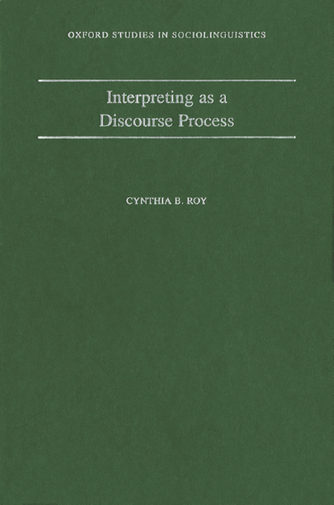 Cover image for book Interpreting As a Discourse Process
