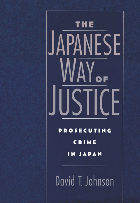Cover image for book The Japanese Way of Justice
