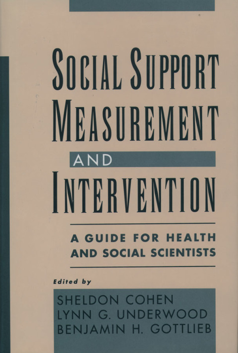 Cover image for book Social Support Measurement and Intervention