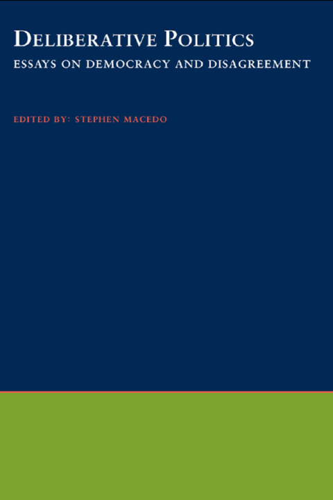 Cover image for book Deliberative Politics