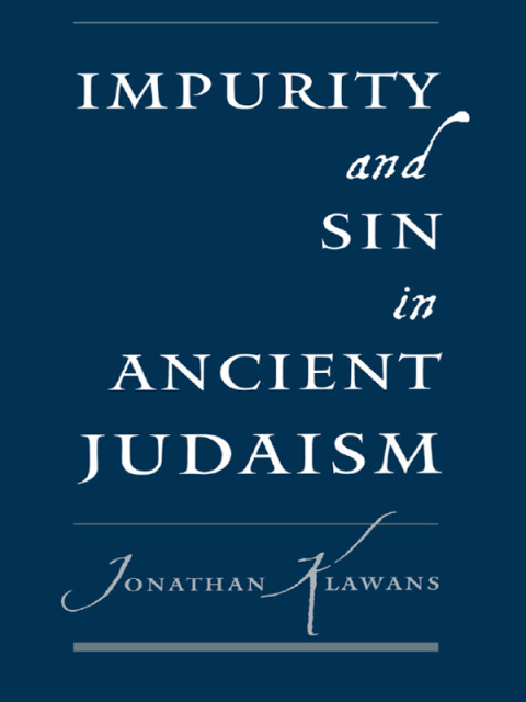 Cover image for book Impurity and Sin in Ancient Judaism