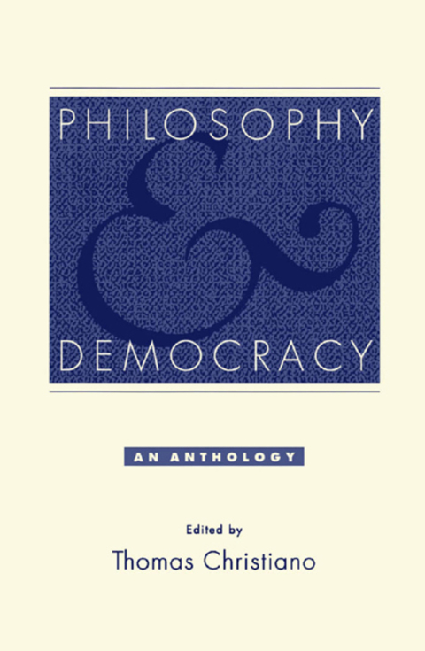 Cover image for book Philosophy and Democracy