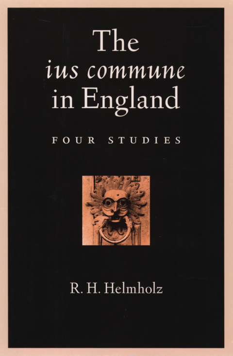 Cover image for book The ius commune in England
