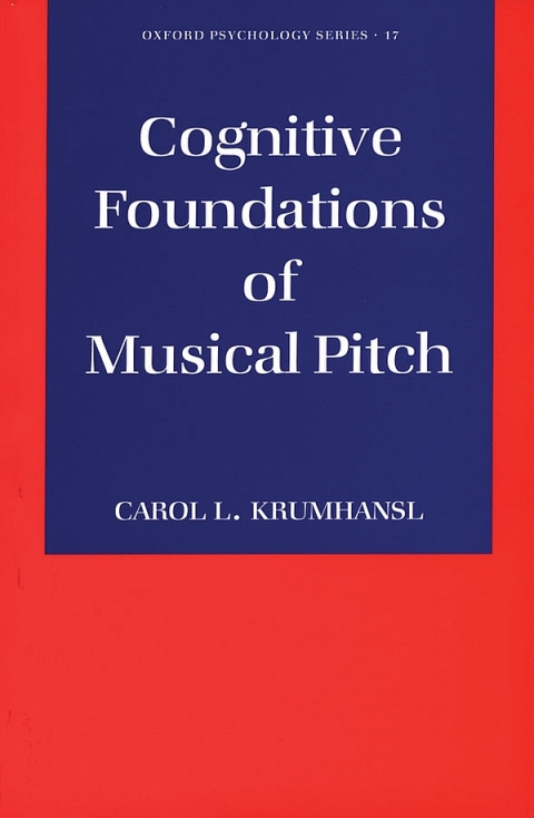 Cover image for book Cognitive Foundations of Musical Pitch