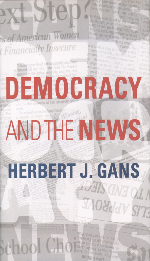 Cover image for book Democracy and the News