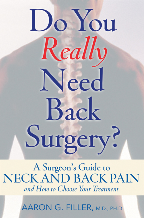 Cover image for book Do You Really Need Back Surgery?
