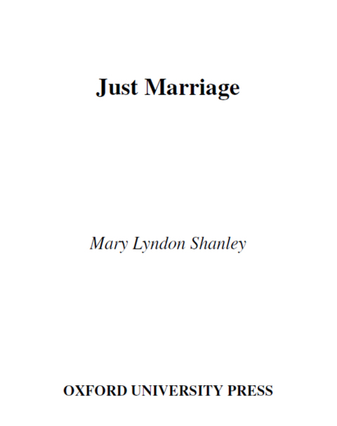 Cover image for book Just Marriage