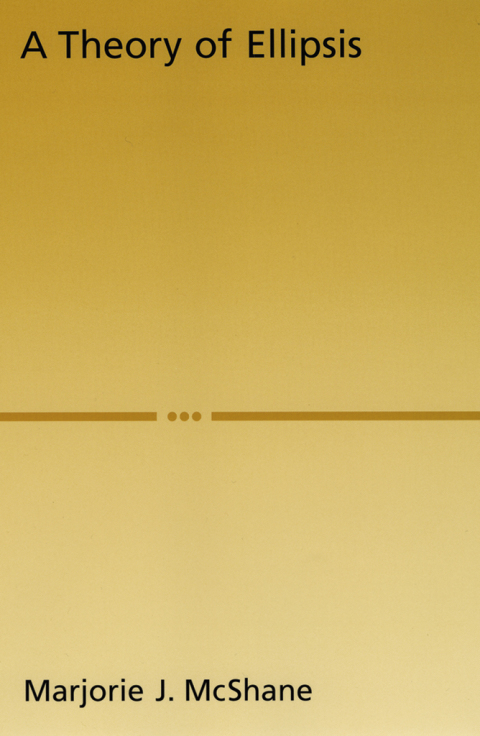 Cover image for book A Theory of Ellipsis