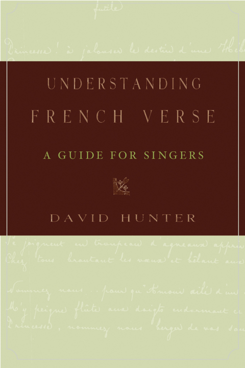 Cover image for book Understanding French Verse