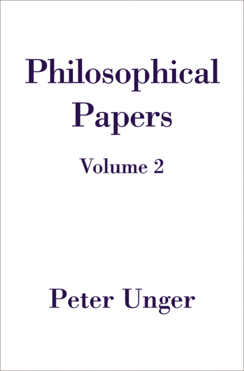 Cover image for book Philosophical Papers