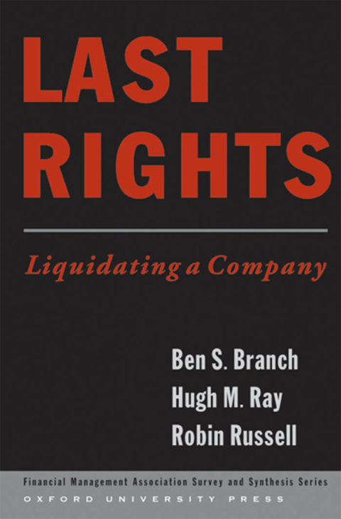 Cover image for book Last Rights