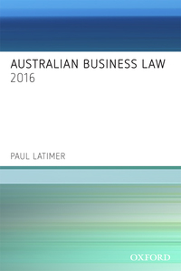 Australian Business Law 2016 35th Edition 9780190304348