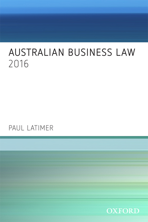 Cover image for book Australian Business Law 2016
