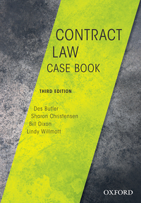 Titelbild: Contract Law Case Book 3rd edition 9780190304768