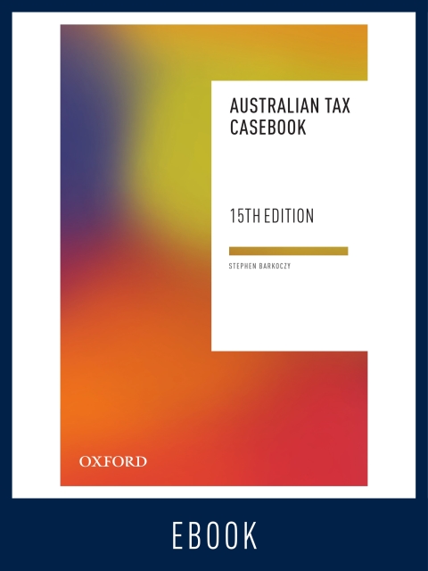 Cover image for book Australian Tax Casebook