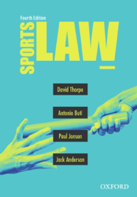 Cover image: Sports Law 4th edition 9780190329860