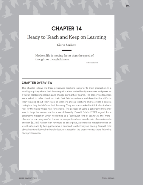 Cover image for book Chapter 14: Ready to Teach and Keep on Learning