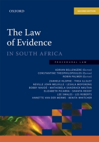 LAW OF EVIDENCE IN SA BASIC PRINCIPLES