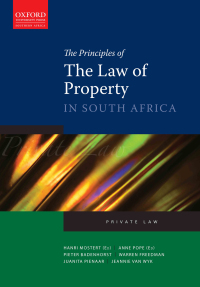 PRINCIPLES OF THE LAW OF PROPERTY IN SA