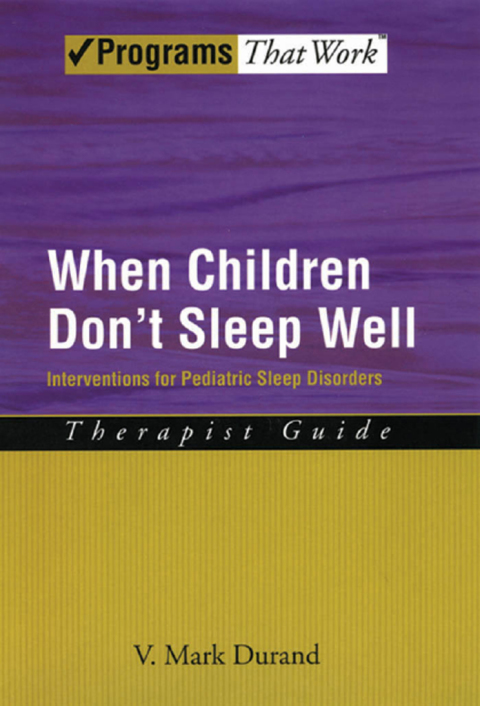 Cover image for book When Children Don't Sleep Well