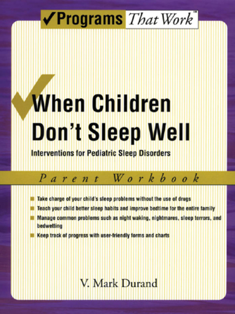 Cover image for book When Children Don't Sleep Well