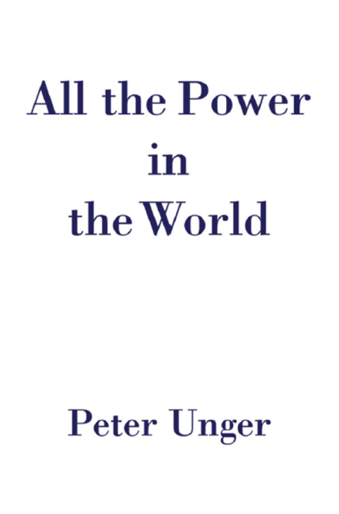 Cover image for book All the Power in the World