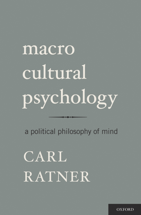 Cover image for book Macro Cultural Psychology