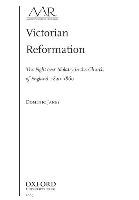 Cover image for book Victorian Reformation