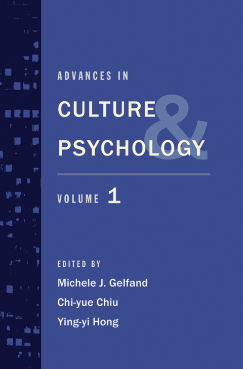 Cover image for book Advances in Culture and Psychology