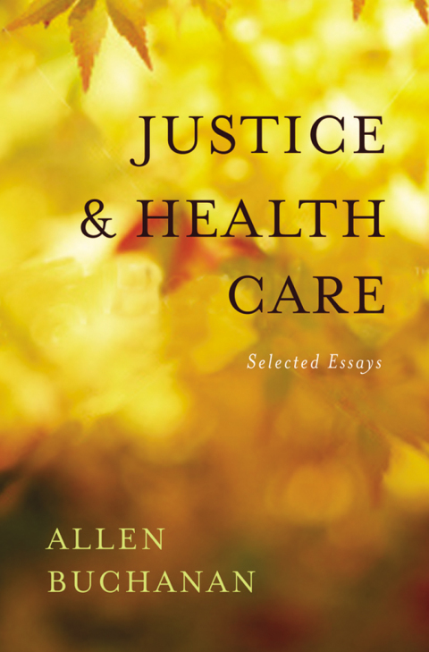 Cover image for book Justice and Health Care