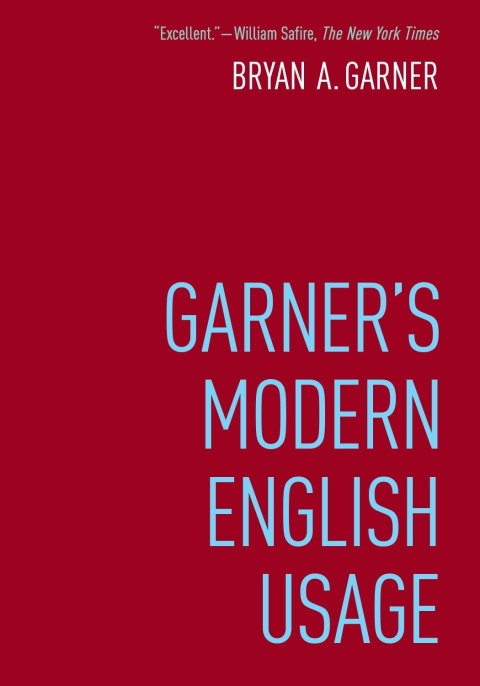 Cover image for book Garner's Modern English Usage