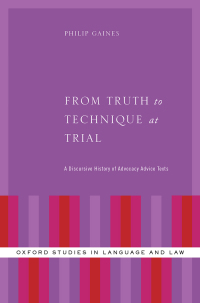 Titelbild: From Truth to Technique at Trial 9780199333608