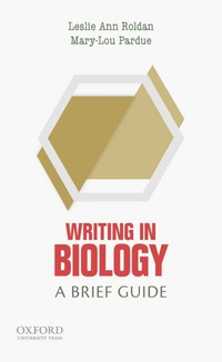 Cover image: Writing in Biology: A Brief Guide 1st edition 9780199342716