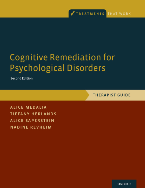 Cover image for book Cognitive Remediation for Psychological Disorders
