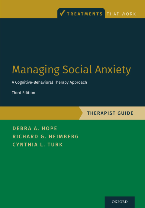 Cover image for book Managing Social Anxiety, Therapist Guide