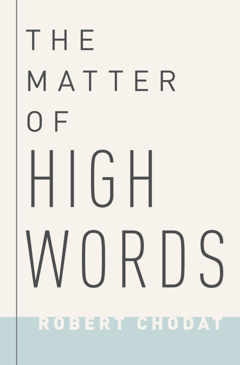 Cover image for book The Matter of High Words
