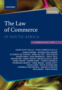 The Law of Commerce in South Africa 3rd edition | 9780190753481 ...