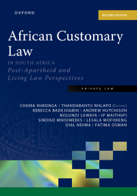 AFRICAN CUSTOMARY LAW IN SA