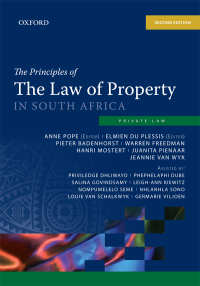 PRINCIPLES OF THE LAW OF PROPERTY IN SA