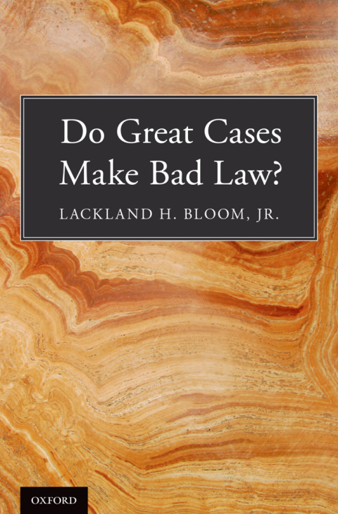 Cover image for book Do Great Cases Make Bad Law?