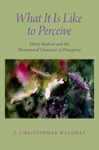 Cover image: What It Is Like To Perceive 9780190854751
