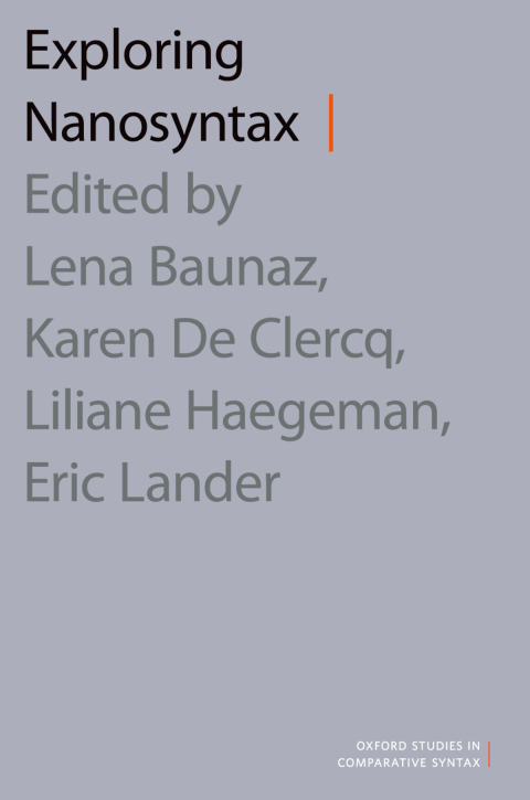 Cover image for book Exploring Nanosyntax