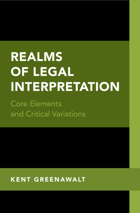 Cover image for book Realms of Legal Interpretation