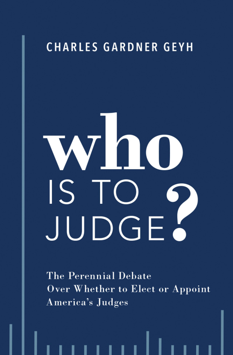 Cover image for book Who is to Judge?