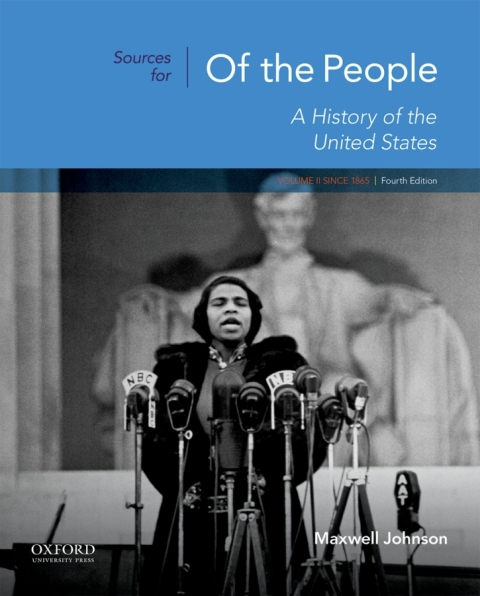 Cover image for book Sources for of the People: Volume II: Since 1865