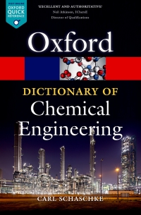 Titelbild: A Dictionary of Chemical Engineering 9780199651450