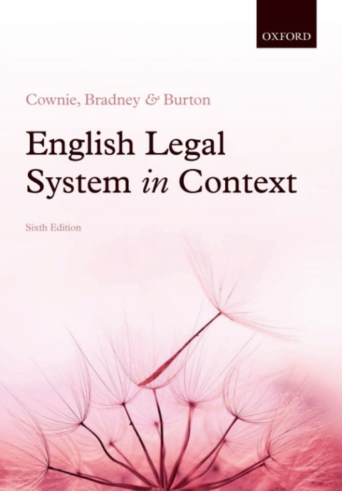 Cover image for book English Legal System in Context 6e
